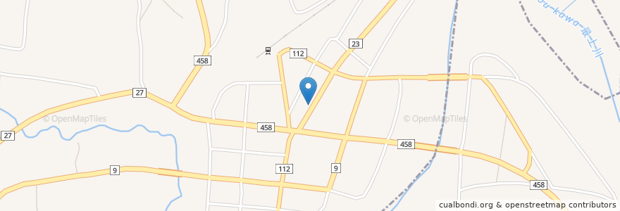 Mapa de ubicacion de 蝶屋菓子店 en Japan, Präfektur Yamagata, 西村山郡, 大江町.