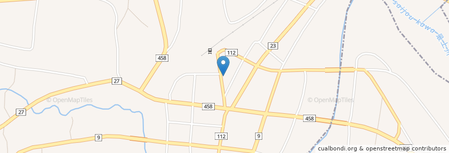 Mapa de ubicacion de 丸五そばや en 日本, 山形県, 西村山郡, 大江町.