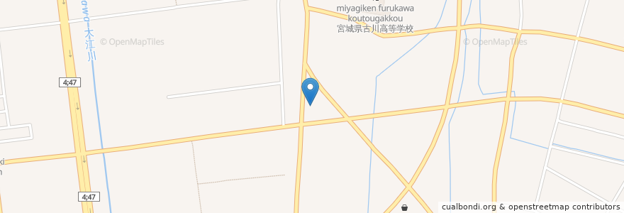 Mapa de ubicacion de いろは食堂 en 日本, 宮城県, 大崎市.