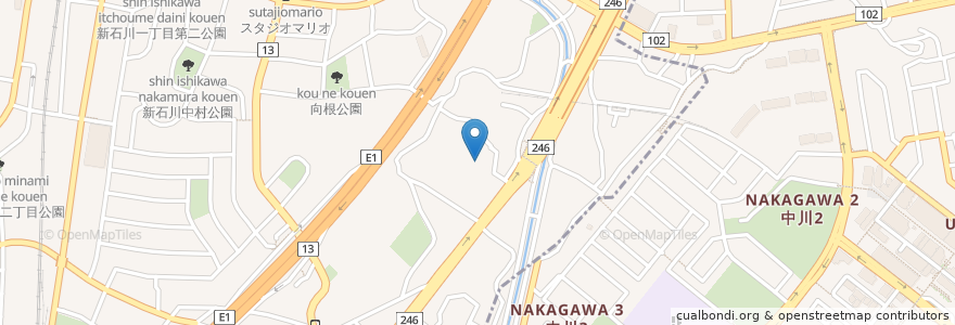 Mapa de ubicacion de 観福寺 en ژاپن, 神奈川県, 横浜市.