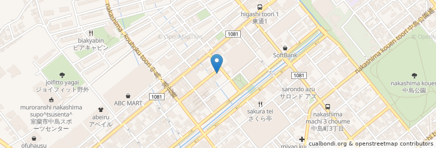 Mapa de ubicacion de まぁーま en 日本, 北海道, 胆振総合振興局, 室蘭市.