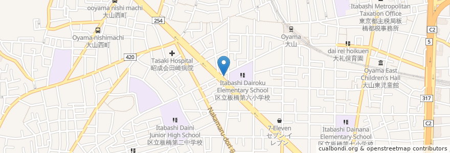 Mapa de ubicacion de あんどう動物病院 en Japão, Tóquio, 板橋区.