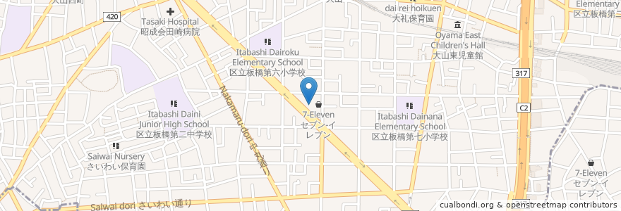 Mapa de ubicacion de ゼネラル en Япония, Токио, Итабаси.
