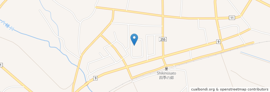 Mapa de ubicacion de マツキドライビングスクール 白鷹校 en Japonya, 山形県, 西置賜郡, 白鷹町.
