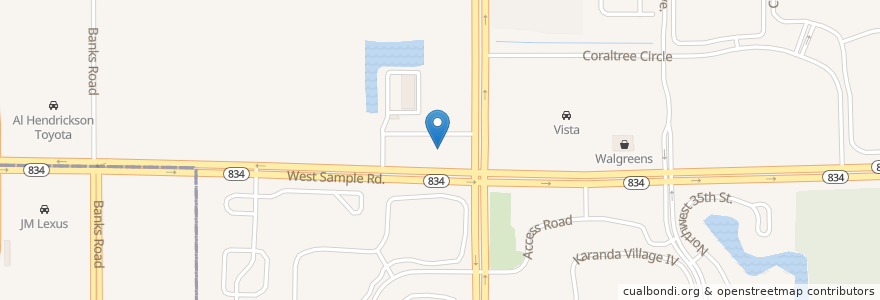 Mapa de ubicacion de Shell en Amerika Syarikat, Florida, Broward County, Coconut Creek.