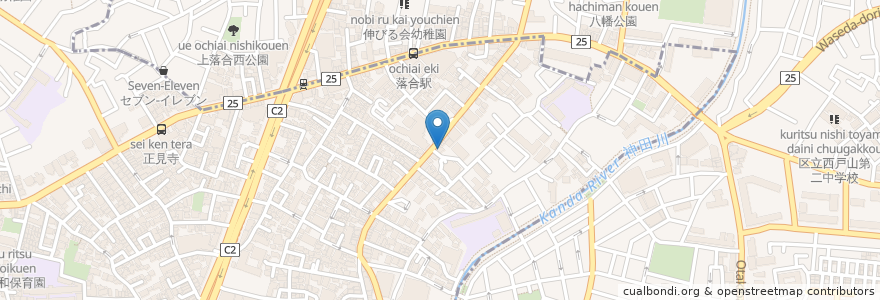Mapa de ubicacion de かき沖縄 en Japão, Tóquio, 中野区.