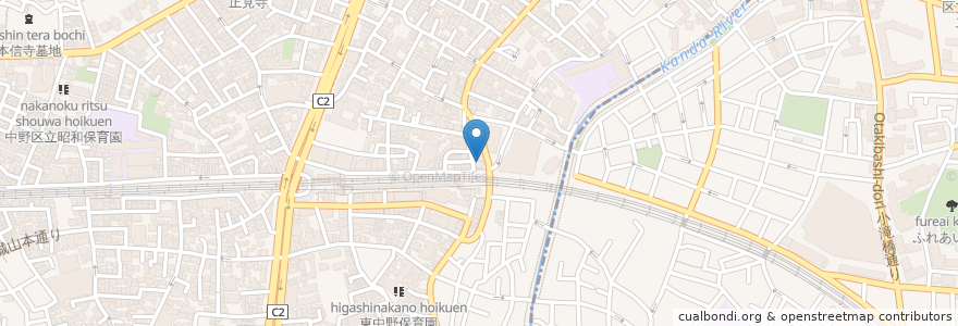 Mapa de ubicacion de いわし歯科 en Япония, Токио, Накано.