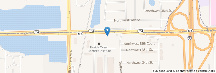 Mapa de ubicacion de McDonald's en ایالات متحده آمریکا, فلوریدا, Broward County, Pompano Beach.