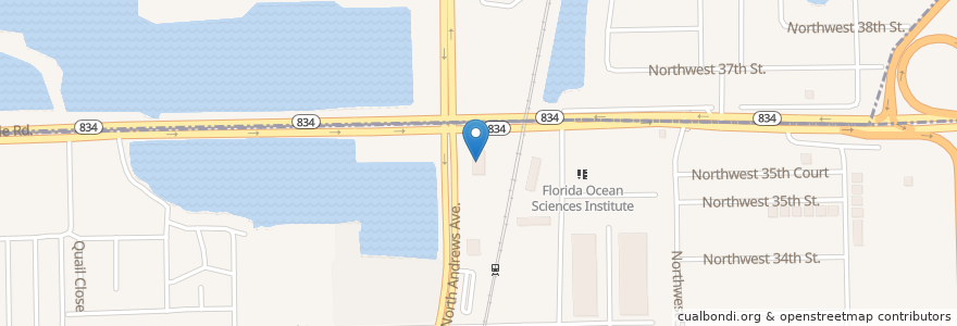 Mapa de ubicacion de CVS Pharmacy en アメリカ合衆国, フロリダ州, Broward County, Pompano Beach.