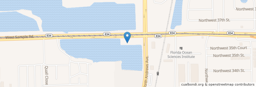 Mapa de ubicacion de Subway en Estados Unidos Da América, Flórida, Broward County, Pompano Beach.
