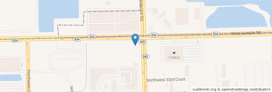 Mapa de ubicacion de BankUnited en Amerika Syarikat, Florida, Broward County, Pompano Beach.