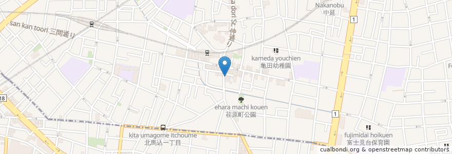 Mapa de ubicacion de DEDE en 日本, 東京都.