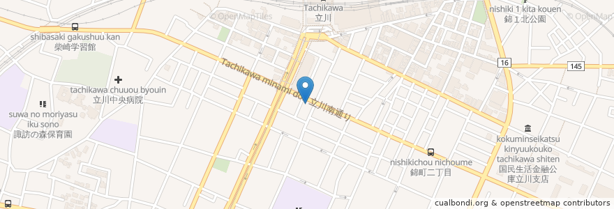 Mapa de ubicacion de HAL BAR en Giappone, Tokyo, 立川市.