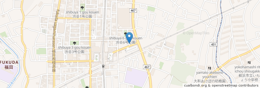 Mapa de ubicacion de 串屋ふっ蔵 en Japon, Préfecture De Kanagawa, 大和市.