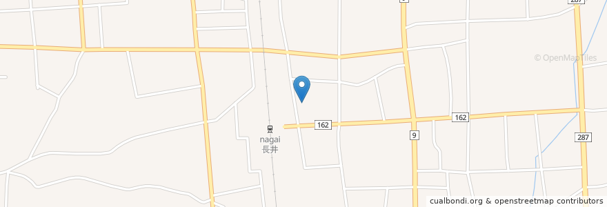 Mapa de ubicacion de 三上医院 en اليابان, 山形県, 長井市.