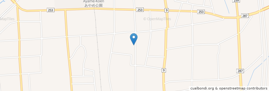 Mapa de ubicacion de 宝来軒 en Japan, 山形県, 長井市.