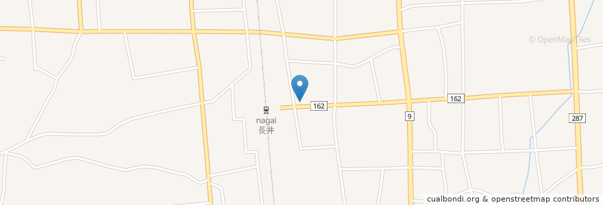 Mapa de ubicacion de 鮨いなば en 일본, 야마가타현, 長井市.
