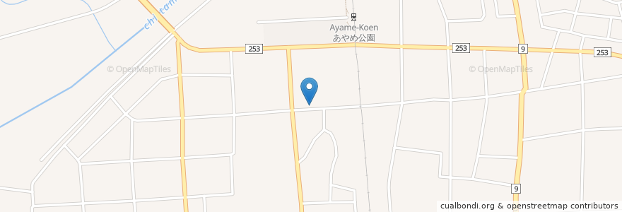 Mapa de ubicacion de よらんしょ en Jepun, 山形県, 長井市.