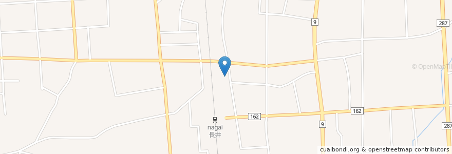 Mapa de ubicacion de スナック慶 en Japan, Yamagata Prefecture, Nagai.