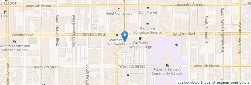 Mapa de ubicacion de First Family Dental en Verenigde Staten, Californië, Los Angeles County, Los Angeles.