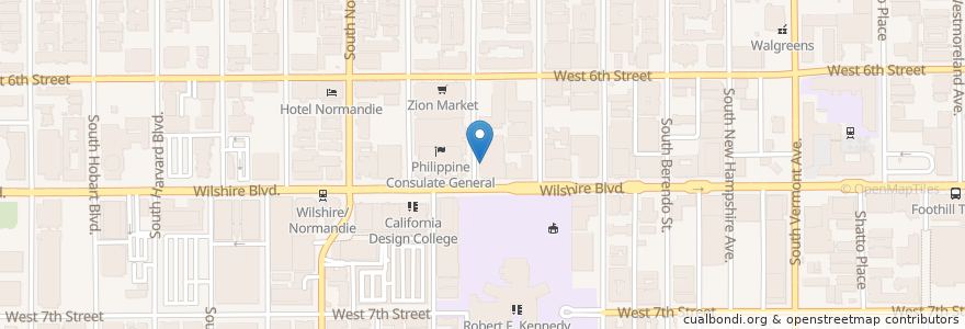 Mapa de ubicacion de Bayou Smokehouse en ایالات متحده آمریکا, کالیفرنیا, Los Angeles County, لوس آنجلس.