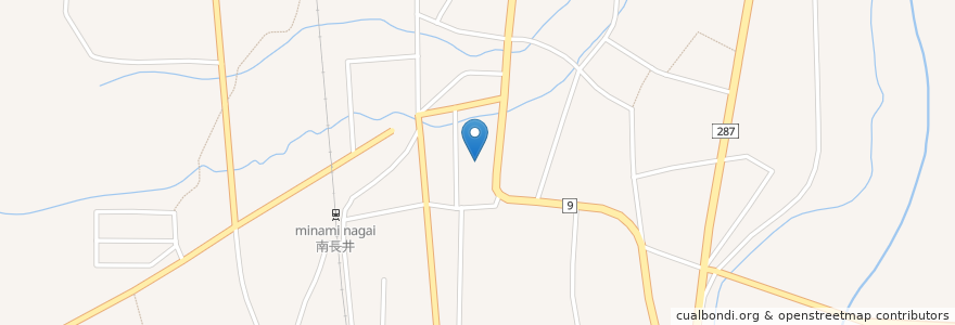 Mapa de ubicacion de 山形家庭裁判所 長井出張所 en Japon, Préfecture De Yamagata, 長井市.