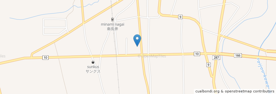 Mapa de ubicacion de 自家製麺 Ken en Japan, Präfektur Yamagata, 長井市.