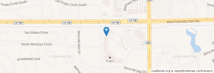 Mapa de ubicacion de Brick Yard en Соединённые Штаты Америки, Флорида, Palm Beach County.