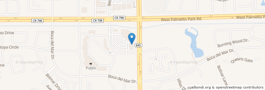 Mapa de ubicacion de Starbucks en 미국, 플로리다주, Palm Beach County.