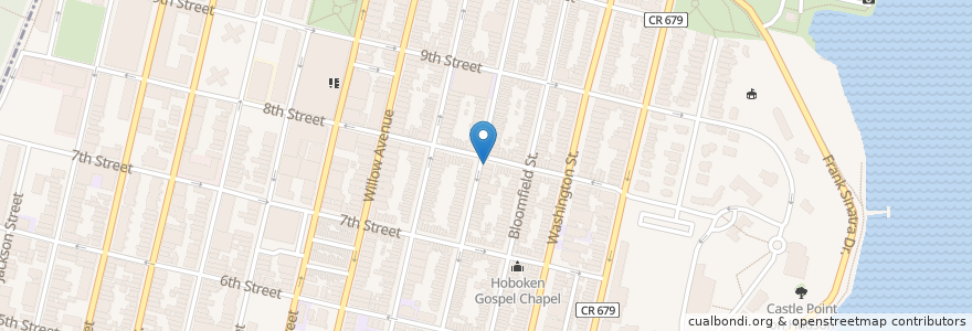 Mapa de ubicacion de Mr. Wrap's en United States, New Jersey, Hudson County, Hoboken.