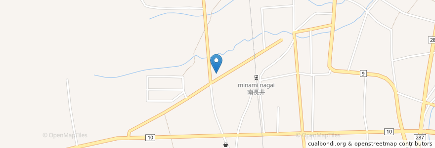 Mapa de ubicacion de スタンド恵子 en Japon, Préfecture De Yamagata, 長井市.