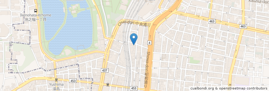 Mapa de ubicacion de たきおか en 日本, 東京都, 台東区.