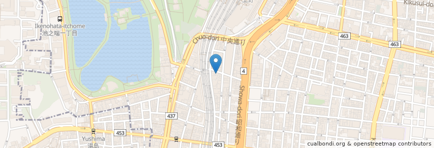 Mapa de ubicacion de 大衆酒場 かのや en 일본, 도쿄도, 다이토구.