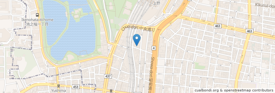 Mapa de ubicacion de 木村屋本店 en Japão, Tóquio, 台東区.