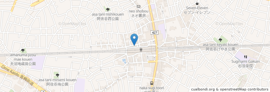 Mapa de ubicacion de スナック糸音 en Japonya, 東京都, 杉並区.