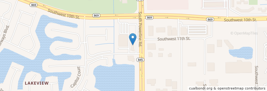 Mapa de ubicacion de Subway en États-Unis D'Amérique, Floride, Broward County, Deerfield Beach.