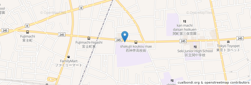 Mapa de ubicacion de Domingo en 일본, 도쿄도, 練馬区.