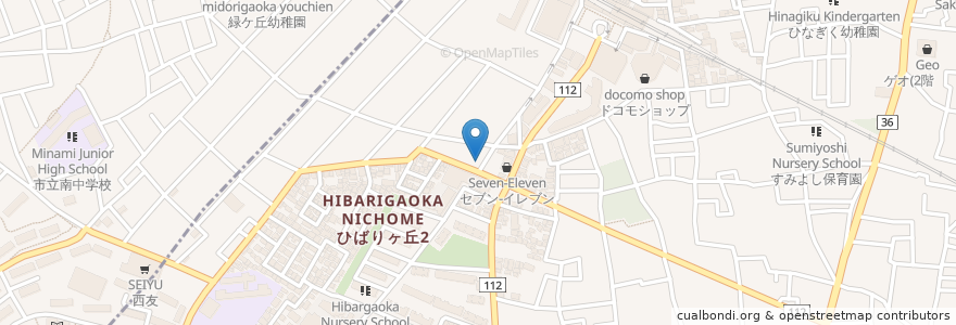 Mapa de ubicacion de どんぐり en 日本, 東京都.