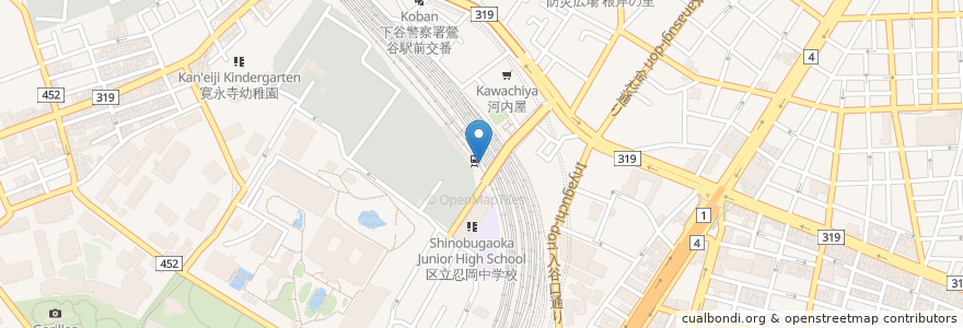 Mapa de ubicacion de 証明写真Ki-Re-i en Jepun, 東京都, 台東区.