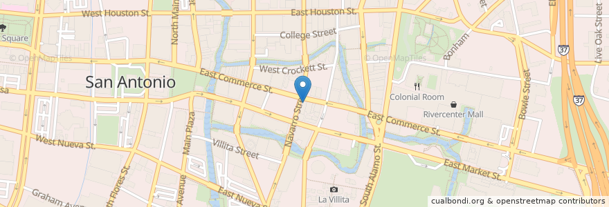 Mapa de ubicacion de CVS Pharmacy en Estados Unidos De América, Texas, Bexar County, San Antonio.