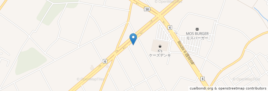 Mapa de ubicacion de 丸亀製麺 水戸南店 en Japan, 茨城県, 水戸市.