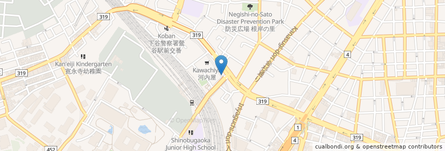 Mapa de ubicacion de 小泉歯科クリニック en ژاپن, 東京都, 台東区.