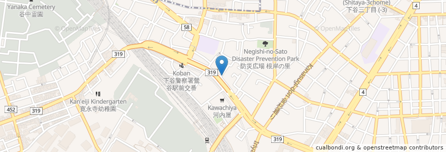 Mapa de ubicacion de 居酒屋もりもり en Japan, Tokio, 台東区.