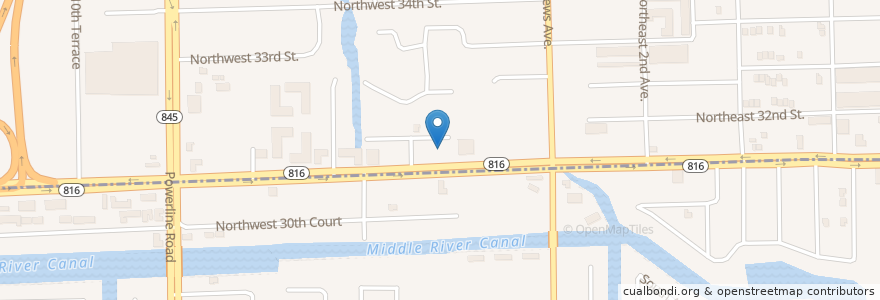 Mapa de ubicacion de McDonald's en United States, Florida, Broward County, Oakland Park.