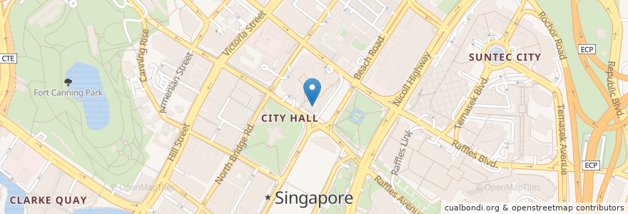 Mapa de ubicacion de New Asia Bar (71st Floor) en سنغافورة, Central.