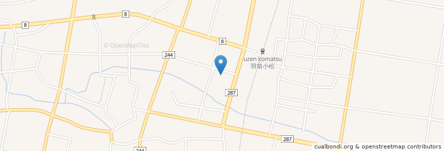 Mapa de ubicacion de 川西町消防署 en 日本, 山形県, 東置賜郡, 川西町.