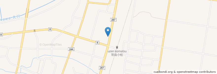 Mapa de ubicacion de 味よし en 日本, 山形県, 東置賜郡, 川西町.