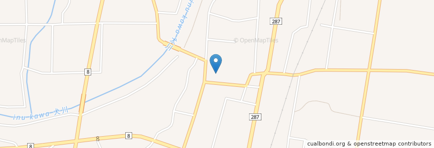 Mapa de ubicacion de 大円寺 en Japan, Präfektur Yamagata, 東置賜郡, 川西町.