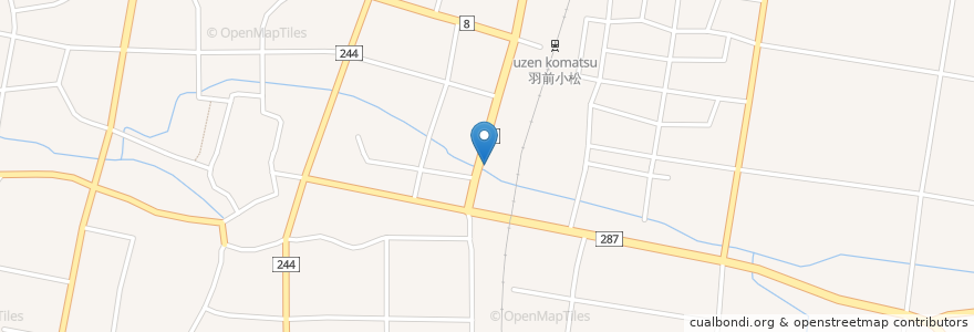 Mapa de ubicacion de はしもと屋 en 日本, 山形県, 東置賜郡, 川西町.