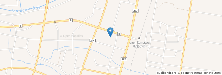 Mapa de ubicacion de 川西町役場 中央公民館 en Jepun, 山形県, 東置賜郡, 川西町.